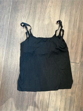 Women's Black All Day Nursing Tank - breastfeeding easy strap